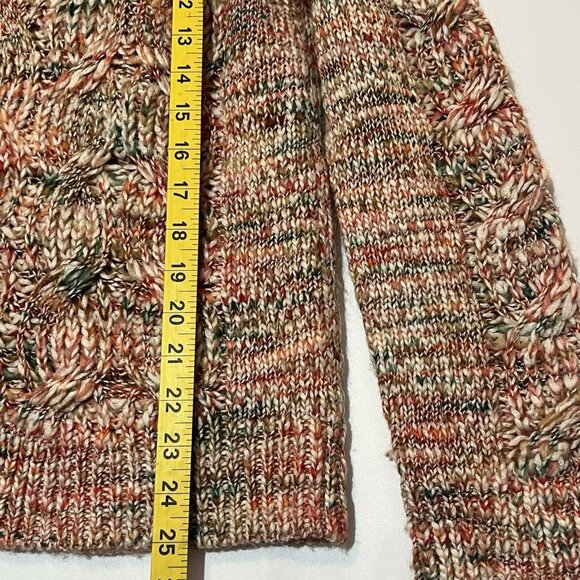 Talbots Women's Sweater Wool Blend Cable Knit Medium Size Pullover Crew Neck - Picture 7 of 9